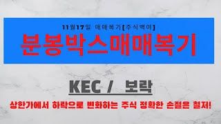 분봉박스매매복기 11월 17일