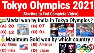 Tokyo Olympics 2021 Complete GK | Tokyo Olympic Important Questions | Current Affairs in English