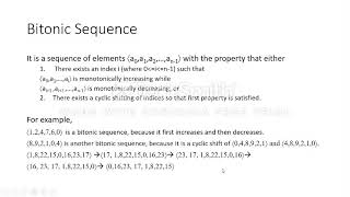 Bitonic Sequences, Bitonic Splits and Bitonic Merging