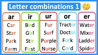 Letter combinations 1 🤔 | Phonics lesson | Learn with examples