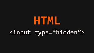 Input Hidden Field HTML Example