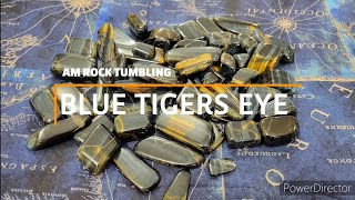 Rock Tumbling: blue tigers eye from start to finish in lortone and lot-o tumblers