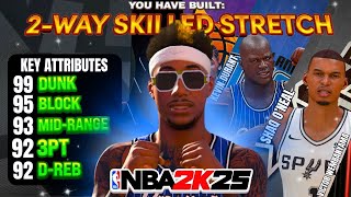 99 DUNK + 95 BLOCK + 92 3PT STRETCH BIG BUILD CAN DO EVERYTHING! BEST CENTER BUILD IN NBA2K25