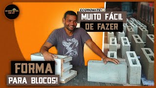 COMO FAZER BLOCO DE CIMENTO COM FORMA DE MADEIRA | PASSO A PASSO (Faça Seus Blocos!)