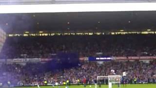 Penny Arcade getting big lick at Ibrox at team parade trophy