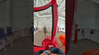 144 foot trap door drop slide at Dreamworks Waters Park! #shorts