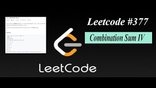 Combination Sum4- LeetCode 377| Code + Explanation|| Bottom Up Approach| Python |Dynamic Programming