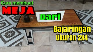 meja dari baja ringan ukuran 2x4