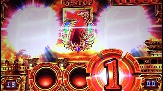 ミリオンゴッド 神々の凱旋　【GG当選率２０％以上】G-STOP中のHOLD目停止