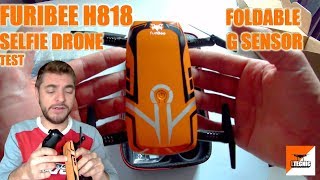 Furibee H818, selfie drone Fpv, foldable + transport box Review and flight