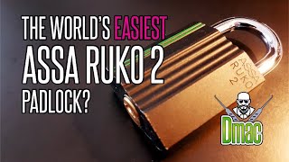 The worlds easiest Assa Ruko 2 padlock picked and gutted