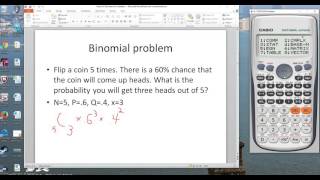 Binomial and Normal Distributions on the Casio fx115es