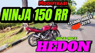 Modifikasi Kawasaki Ninja 150 RR Budget Mending beserta Total Biaya