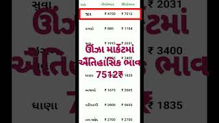 આજના જીરા ના બજાર ભાવ|| જીરાના ભાવ||7512₹||ગુજરાત માર્કેટ યાર્ડ ભાવ|| જીરાના ભાવમાં દિવસે દિવસે તેજી