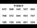 宝くじ ナンバーズ3の予想数字大盤振る舞い 2021年4月19日