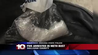Five arrested in Sullivan County after meth bust