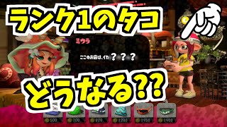 【スプラトゥーン2】ランク1のタコで店に行くと何て言われるのか調べてみた！ スプラ小ネタ