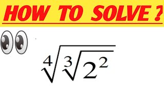 Simplify 4 under root 3 under root 2 square | 4√3√2² | 4th root of cube root of 2 square equals to |