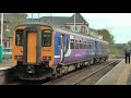 class 156 dmu 156480 arrives nunthorpe with the middlesbrough whitby service