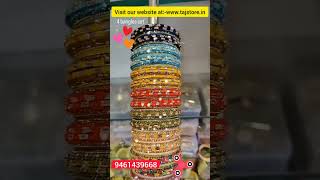 Lac bangle |4 bangles| Lac design multi colors Excellent quality |Taj store| #lac #short #fashion