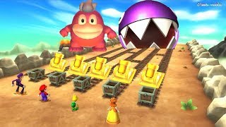 Mario Party 9 - Waluigi Challenge To Play Boss Rush vs Mario, Koopa, Daisy (Master COM)
