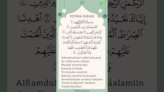 Fotiha surasi | Suratul Al Fatiha