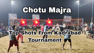 Chotu Majra 💣 🔥 Top Shots From Kadrabad Shooting volleyball tournament