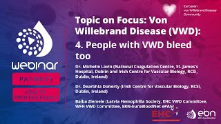 ERN-EuroBloodNet Topic on Focus on VWD - People with VWD bleed too