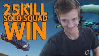 Amazing 25 Kill Solo Squad Win - Fortnite Gameplay - Ninja