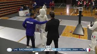 2022 940 T32 12 M F Individual Cadets NoviSad SRB ZCH 6 SACHINIDIS GRE vs DE BELVAL FRA