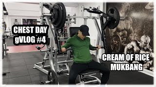 JOOCY CHEST DAY -  Mini Cream Of Rice Mukbang | gVLOG #4