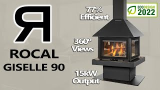 Fire Focus: Rocal Giselle 90 Wood Fireplace - Perfect for Large Rooms