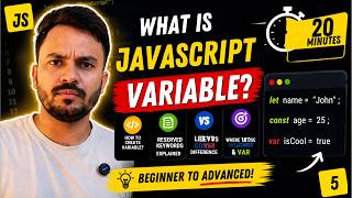 JavaScript Variables Explained 🔥 | let vs const vs var (Beginner to Advanced)