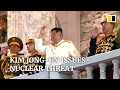 North Korean leader Kim Jong-un threatens nuclear strike while showing off newest ICBM missiles