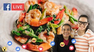 Spicy Prawn & Basil Stir-fry (Pad Grapao Goong) - Marion's Kitchen