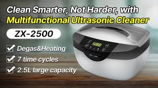 Clean Smarter, Not Harder, with Skymen ZX-2500 Multifunctional Ultrasonic Cleaner