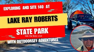 Lake Ray Roberts State Park, Isle De Bois  Unit,  Camping site 140@OutdoorseyAdventures