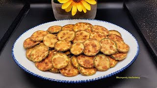 How to Make Fried Crispy Zucchini without Batter. No One Can Stop at Just One...