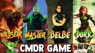 Wildsear vs The Master, Multiplied vs Belbe vs Doric EDH / CMDR game play