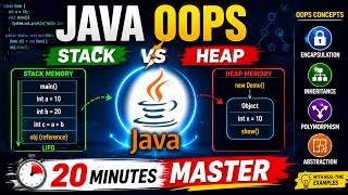 Java OOPS + Stack & Heap Memory Explained in Hindi | Real-Time Examples