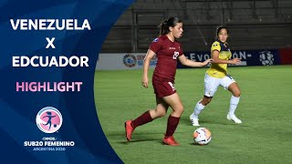 Venezuela 7-0 Ecuador l Sub20 Femenino