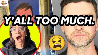 JUSTIN TIMBERLAKE'S MUGSHOT GOT TURNED INTO ART!? | MUCHMUSIC