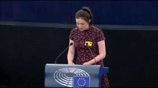 Chloe addresses Euroscola, European Parliament 2016 Original in Spanish