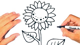 Como dibujar un GIRASOL | Dibujando la for de un GIRASOL