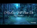 My Love Will Never Die - Claire Wyndham  (lyrics)