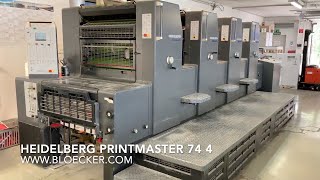 Heidelberg Printmaster 74 4, year 2004 - for immediate sale