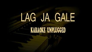 Lag ja gale Karaoke with Lyrics | Unplugged | Instrumental | Retro | Karaoke version | #viral