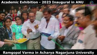 Ramgopal Varma in Acharya Nagarjuna University - Inaugural of Academic Exhibition - 2023