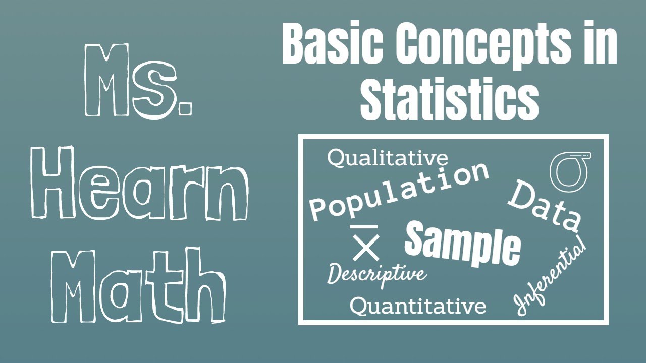 Statistics Chapter Basic Concepts Of Statistics - YouTube