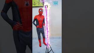 Spider-Man magic! broom🧹😂 Spiderman wipeitdown happykelli TikTok funny video #shorts
